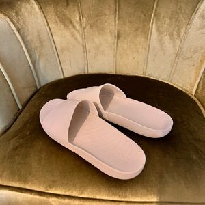 Women's White Slide Sandals